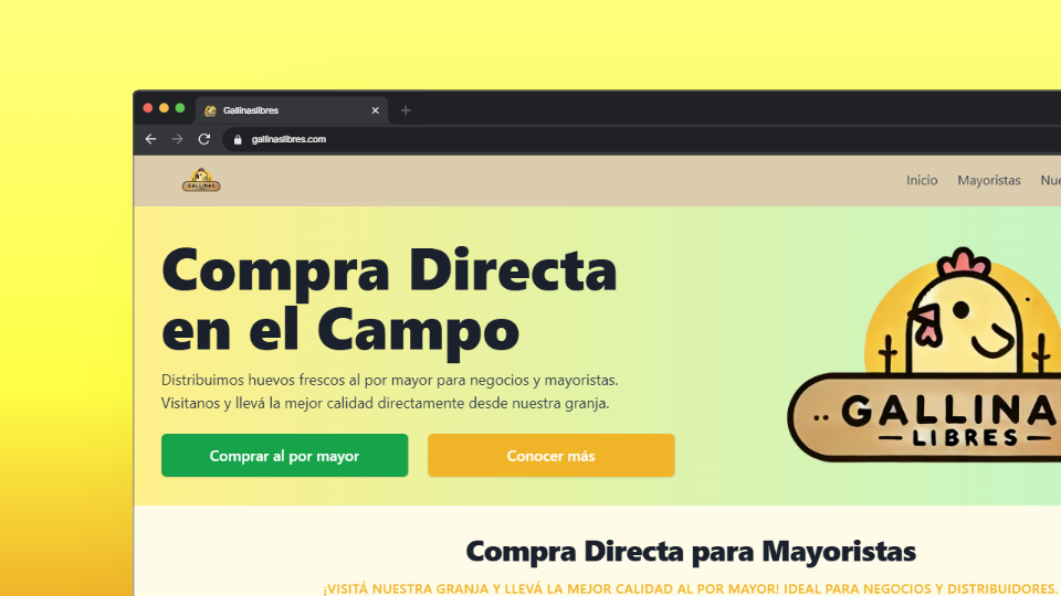 Captura del proyecto Gallinas Libres | Emprendimiento familiar